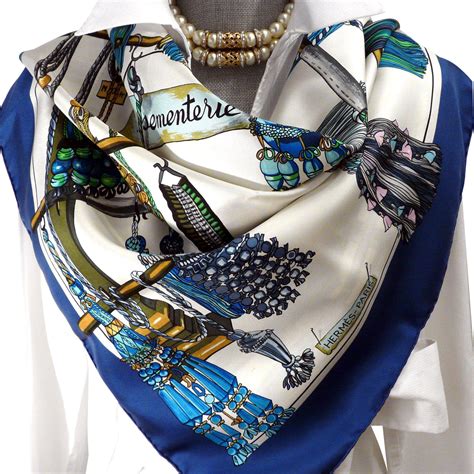 hermes scarf blue and white|Hermes silk scarf price guide.